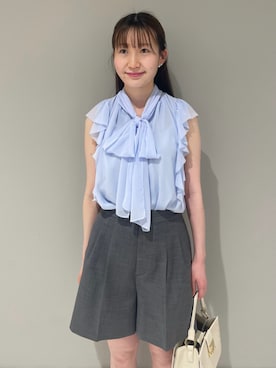 「ディリーコーディネート」｜「アイテム（ブルゾン）」を使った、CELFORDさん（レディース・162cm）の春コーディネート