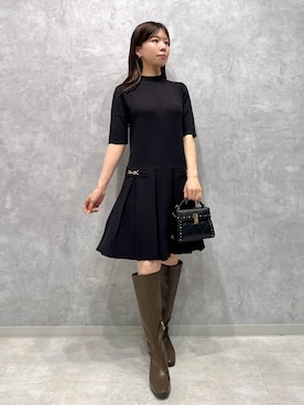 「CELFORD（セルフォード）のアイテム（ワンピース）」を使った、CELFORDさん（レディース・158cm）の秋コーディネート