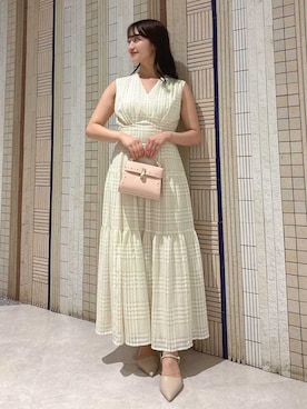 「CELFORD（セルフォード）のアイテム（ワンピース）」を使った、CELFORDさん（レディース・154cm）の夏コーディネート