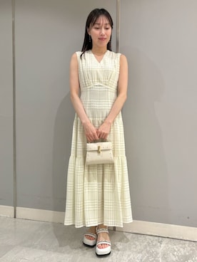 「CELFORD（セルフォード）のアイテム（ワンピース）」を使った、CELFORDさん（レディース・154cm）の夏コーディネート