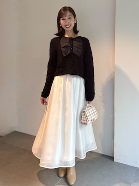 「アイテム（ノーカラージャケット）」を使った、CELFORDさん（レディース・160cm）の夏コーディネート
