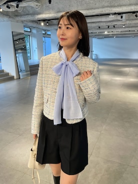 「ディリーコーディネート」｜「アイテム（その他アウター）」を使った、CELFORDさん（レディース・160cm）の冬コーディネート
