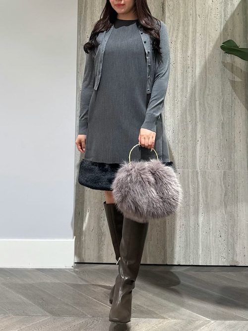 裾ファーミニワンピース（ワンピース）｜CELFORD（セルフォード