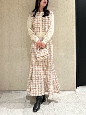 「アイテム（カーディガン/ボレロ、その他）」を使った、CELFORDさん（レディース・158cm）の秋コーディネート