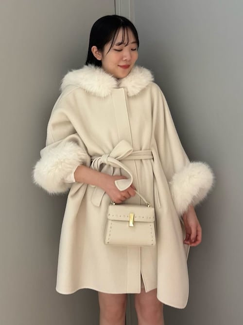 CELFORD（セルフォード） ファーポンチョコート ファーポンチョコート(コート)｜OUTER（アウター）｜CELFORD（セル