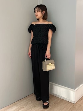 「ディリーコーディネート」｜「アイテム（パンツ）」を使った、CELFORDさん（レディース・152cm）の春コーディネート