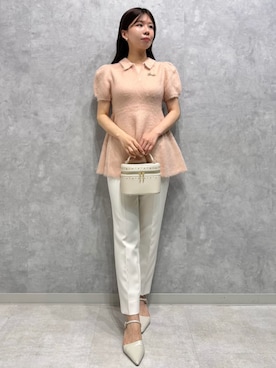 celford セルフォード HANAE MORIペタルスリーブニット BL CELFORD（セルフォード）の「【HANAE MORI×CELFORDコラボ