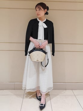 「お呼ばれコーディネート」｜「アイテム（ワンピース/ドレス）」を使った、CELFORDさん（レディース・158cm）の夏コーディネート