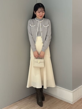 「CELFORD（セルフォード）の【リュタン】ビジュースタッズポシェット（ショルダーバッグ）」を使った、CELFORDさん（レディース・165cm）の秋コーディネート