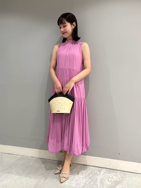 「ディリーコーディネート」｜「アイテム（ワンピース/ドレス）」を使った、CELFORDさん（レディース・161cm）の夏コーディネート