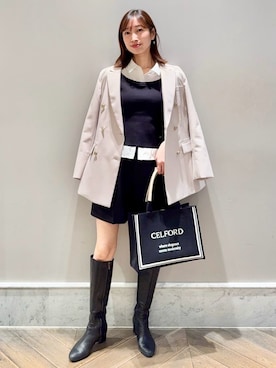 CELFORDさん（レディース・159cm）の冬コーディネート