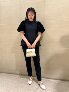 「ディリーコーディネート」｜「アイテム（パンツ）」を使った、CELFORDさん（レディース・158cm）の春コーディネート
