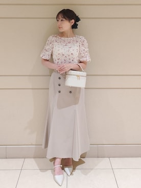 「骨格ナチュラル」｜CELFORDさん（レディース・158cm）の夏コーディネート