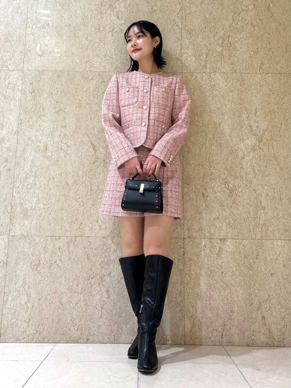 CELFORD（セルフォード）の「パイピングデザインツイードジャケット