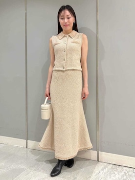 「骨格ナチュラル」｜CELFORDさん（レディース・154cm）の夏コーディネート