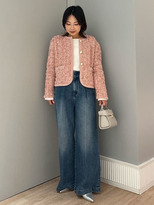 スクエアネックリブニットプルオーバー（ニット/セーター）｜CELFORD