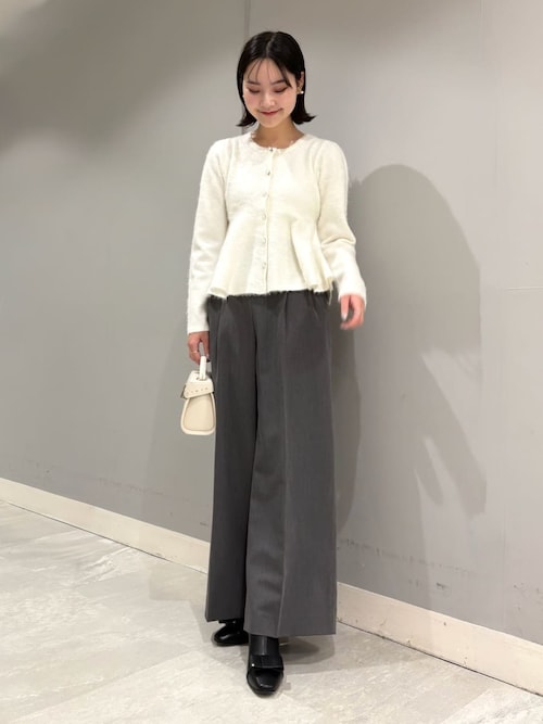 ファーライクペプラムカーディガン（カーディガン/ボレロ）｜CELFORD