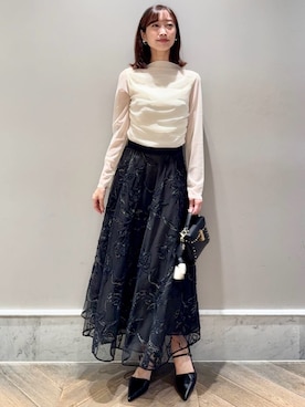 「アイテム（チャーム）」を使った、CELFORDさん（レディース・159cm）の秋コーディネート