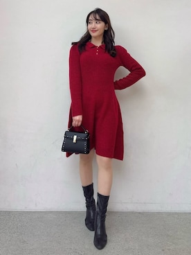 「CELFORD（セルフォード）のアイテム」を使った、CELFORDさん（レディース・154cm）の冬コーディネート