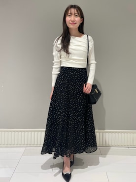 「秋先取りコーデ」｜「アイテム（アクセサリー）」を使った、CELFORDさん（レディース・162cm）の冬コーディネート
