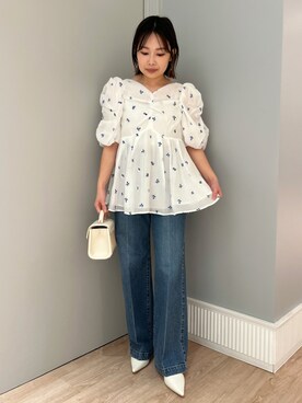 「ディリーコーディネート」｜「アイテム（パンツ）」を使った、CELFORDさん（レディース・152cm）の春コーディネート