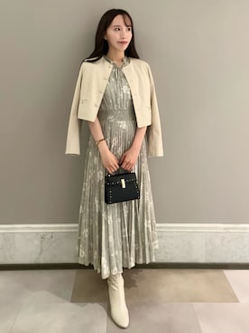 「CELFORD（セルフォード）のアイテム（ワンピース）」を使った、CELFORDさん（レディース・157cm）の夏コーディネート