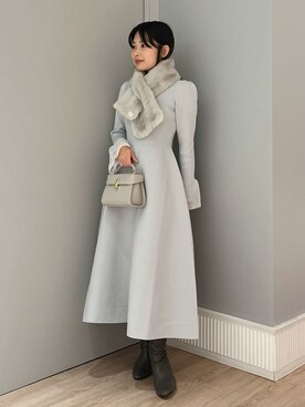 「CELFORD（セルフォード）の【リュタン】ビジュースタッズポシェット（ショルダーバッグ）」を使った、CELFORDさん（レディース・152cm）の秋コーディネート