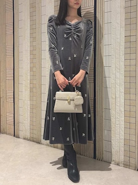 「アイテム（キーケース/キーアクセサリー）」を使った、CELFORDさん（レディース・162cm）の冬コーディネート