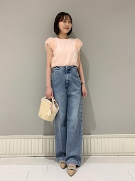 「ディリーコーディネート」｜「アイテム（パンツ）」を使った、CELFORDさん（レディース・153cm）の春コーディネート