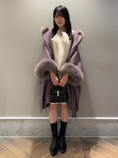 CELFORD（セルフォード） ファーポンチョコート ファーポンチョコート(コート)｜OUTER（アウター）｜CELFORD（セル