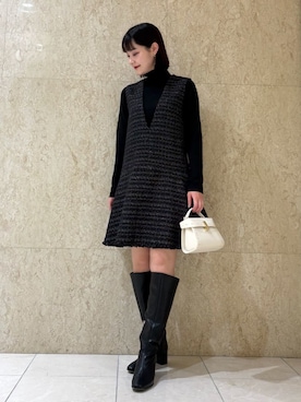 「CELFORD（セルフォード）の【リュタン】ビジュースタッズポシェット（ショルダーバッグ）」を使った、CELFORDさん（レディース・162cm）の秋コーディネート