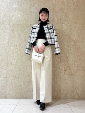 「CELFORD（セルフォード）の【リュタン】ビジュースタッズポシェット（ショルダーバッグ）」を使った、CELFORDさん（レディース・161cm）の秋コーディネート