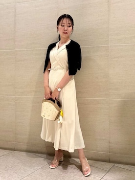 「お呼ばれコーディネート」｜「アイテム（ワンピース/ドレス）」を使った、CELFORDさん（レディース・158cm）の夏コーディネート