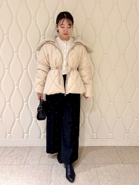 「ディリーコーディネート」｜「アイテム（その他アウター）」を使った、CELFORDさん（レディース・158cm）の冬コーディネート