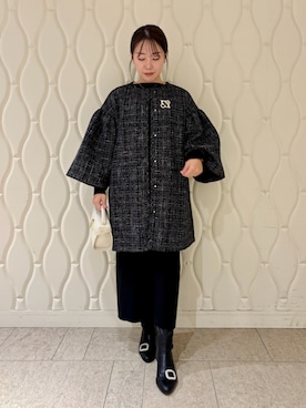「ディリーコーディネート」｜「アイテム（その他アウター）」を使った、CELFORDさん（レディース・158cm）の冬コーディネート