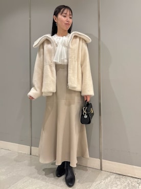 「アイテム（キーケース/キーアクセサリー）」を使った、CELFORDさん（レディース・154cm）の冬コーディネート