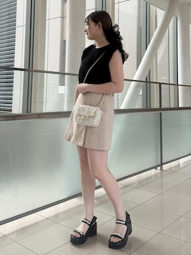 「ディリーコーディネート」｜「アイテム（パンツ）」を使った、CELFORDさん（レディース・160cm）の春コーディネート