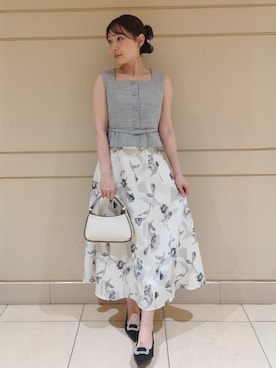 「お呼ばれコーディネート」｜「アイテム（ワンピース/ドレス）」を使った、CELFORDさん（レディース・158cm）の夏コーディネート