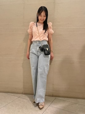 「ディリーコーディネート」｜「アイテム（パンツ）」を使った、CELFORDさん（レディース・163cm）の春コーディネート