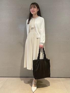「秋先取りコーデ」｜「アイテム（アクセサリー）」を使った、CELFORDさん（レディース・162cm）の冬コーディネート