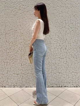 「ディリーコーディネート」｜「アイテム（アクセサリー）」を使った、CELFORDさん（レディース・158cm）の夏コーディネート