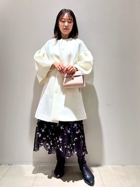「ディリーコーディネート」｜「アイテム（その他アウター）」を使った、CELFORDさん（レディース・158cm）の冬コーディネート