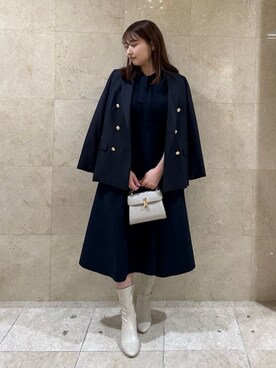 「CELFORD（セルフォード）の【リュタン】ビジュースタッズポシェット（ショルダーバッグ）」を使った、CELFORDさん（レディース・160cm）の秋コーディネート