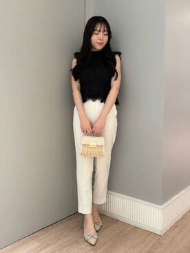 「ディリーコーディネート」｜「アイテム（パンツ）」を使った、CELFORDさん（レディース・165cm）の春コーディネート