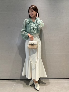 「ディリーコーディネート」｜「アイテム（その他アウター）」を使った、CELFORDさん（レディース・160cm）の冬コーディネート