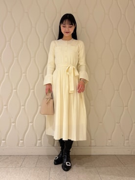 「ディリーコーディネート」｜「アイテム（ブーツ）」を使った、CELFORDさん（レディース・161cm）の冬コーディネート