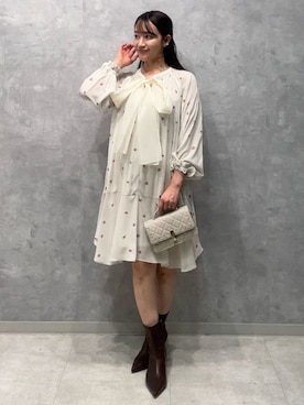 「CELFORD（セルフォード）のアイテム（ショルダーバッグ）」を使った、CELFORDさん（レディース・154cm）の夏コーディネート
