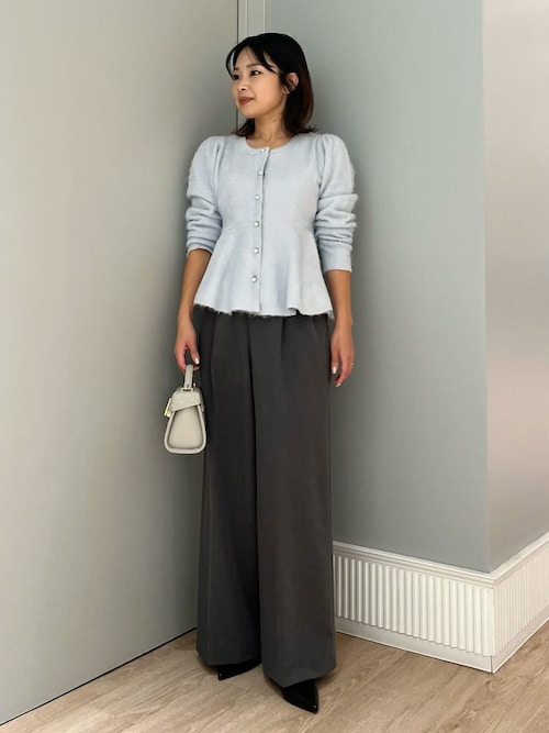 ファーライクペプラムカーディガン（カーディガン/ボレロ）｜CELFORD