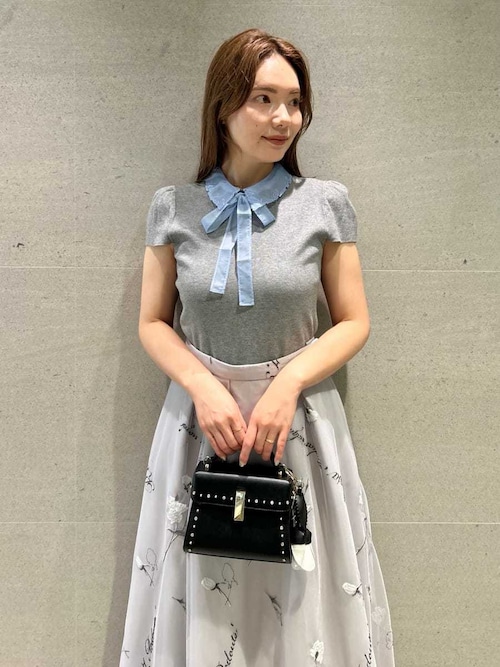 【週末限定値下げ】CFCLスカート CELFORD×P.J. REDOUTEコラボ】 Rosa刺繍チュールスカート