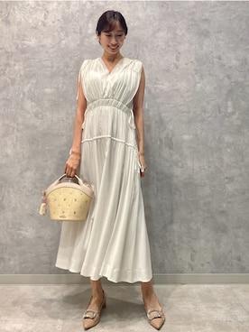 「ディリーコーディネート」｜「アイテム（ワンピース/ドレス）」を使った、CELFORDさん（レディース・158cm）の夏コーディネート